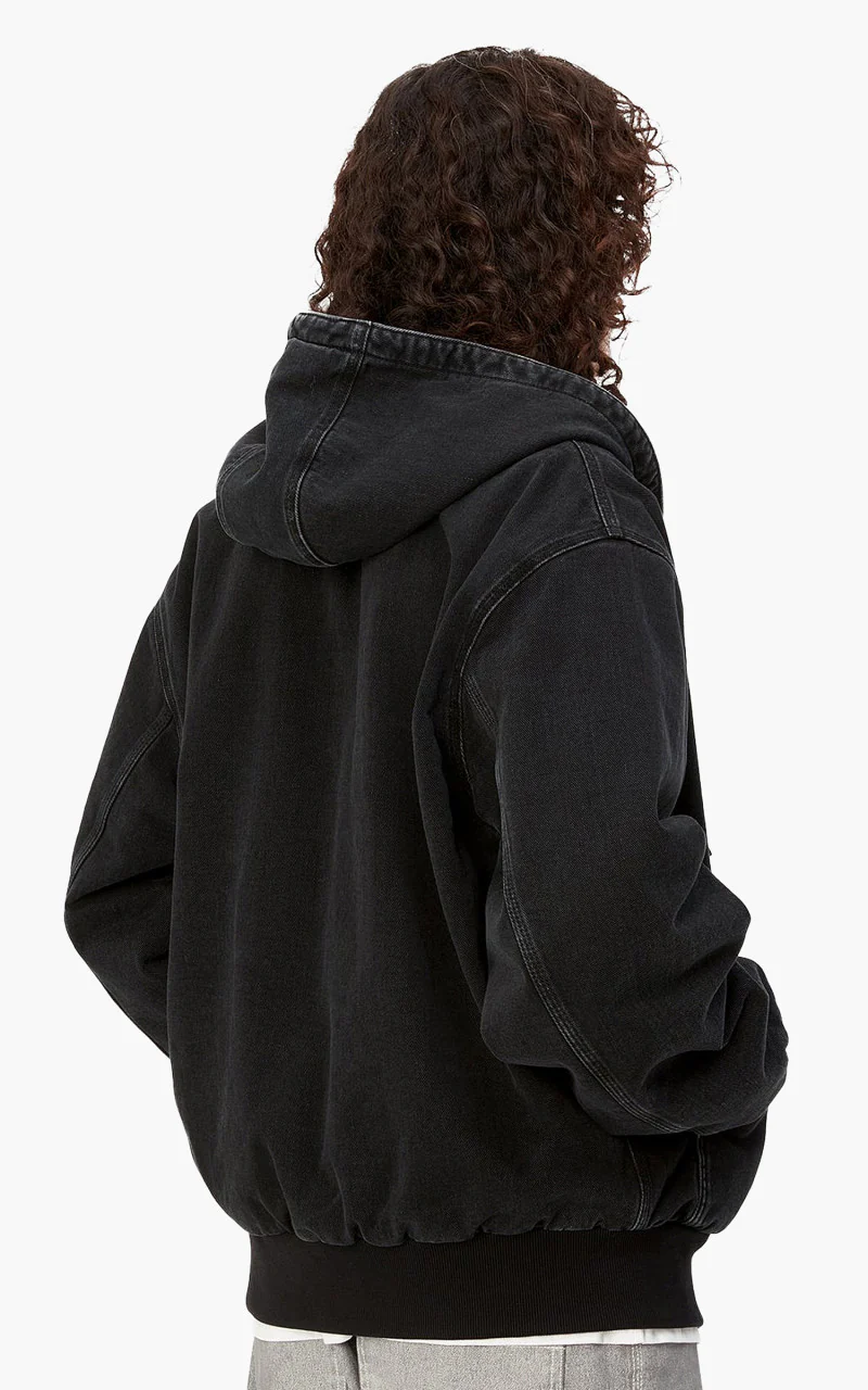 Carhartt WIP OG Active Jacket Black Stone Washed - Image 6