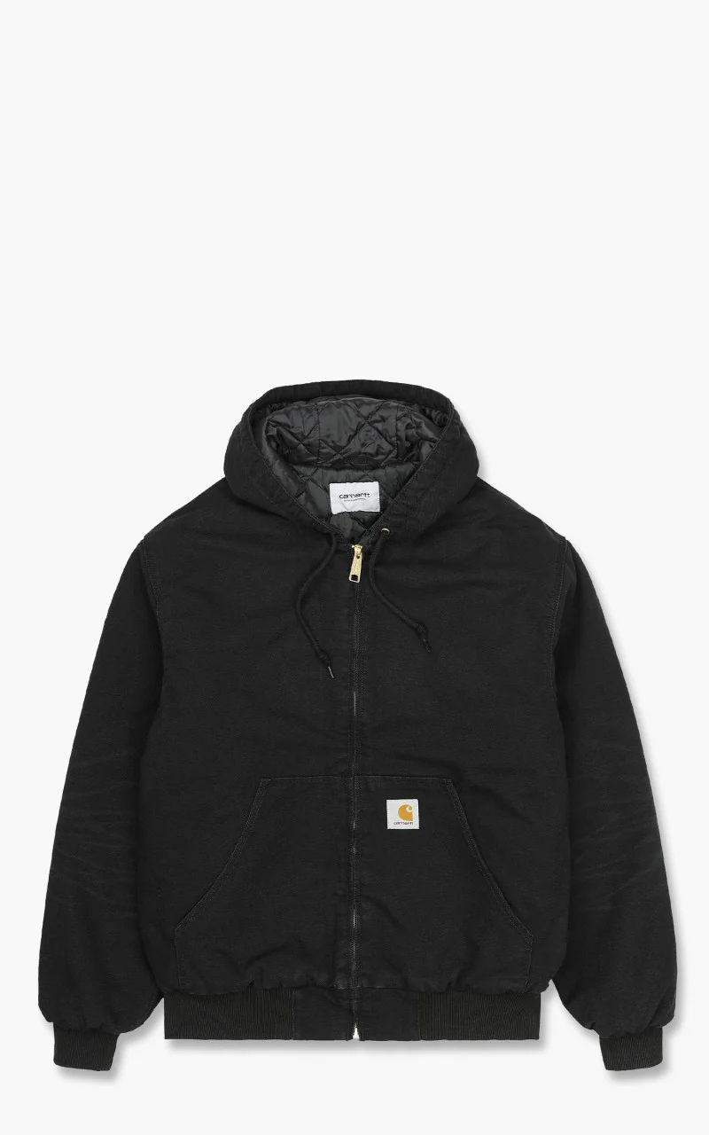 Carhartt WIP OG Active Jacket Dearborn Canvas Aged Black