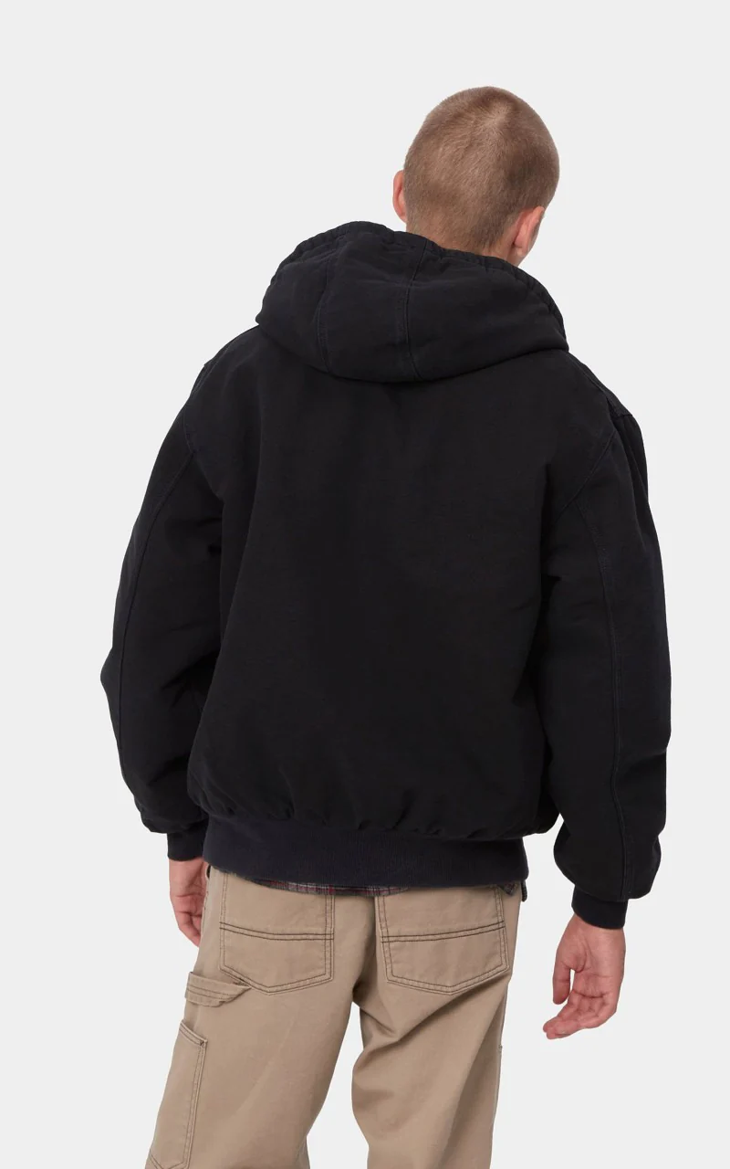 Carhartt WIP OG Active Jacket Dearborn Canvas Aged Black - Image 3
