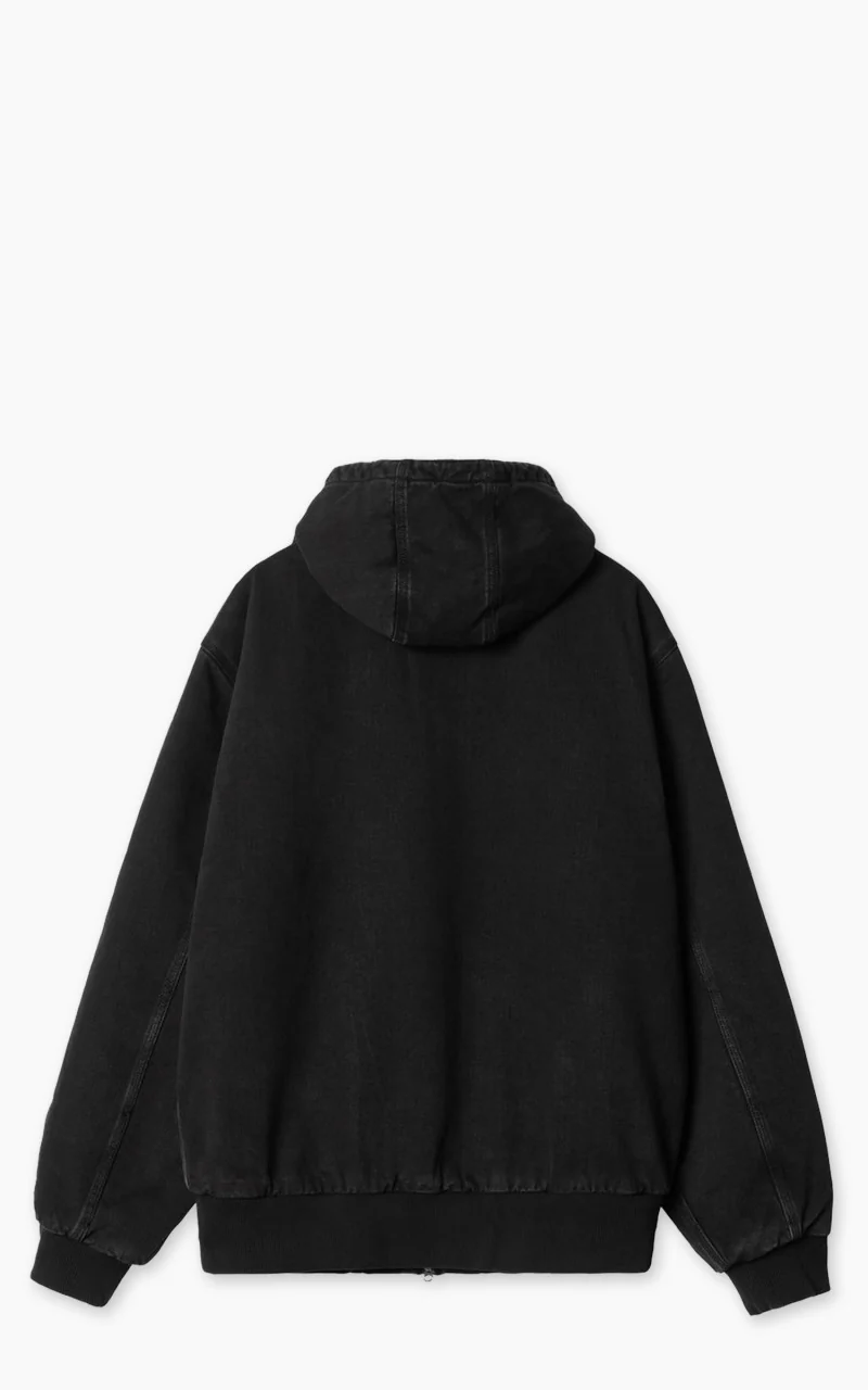 Carhartt WIP OG Active Rivet Jacket Maitland Denim Lined Stone Washed Black - Image 3