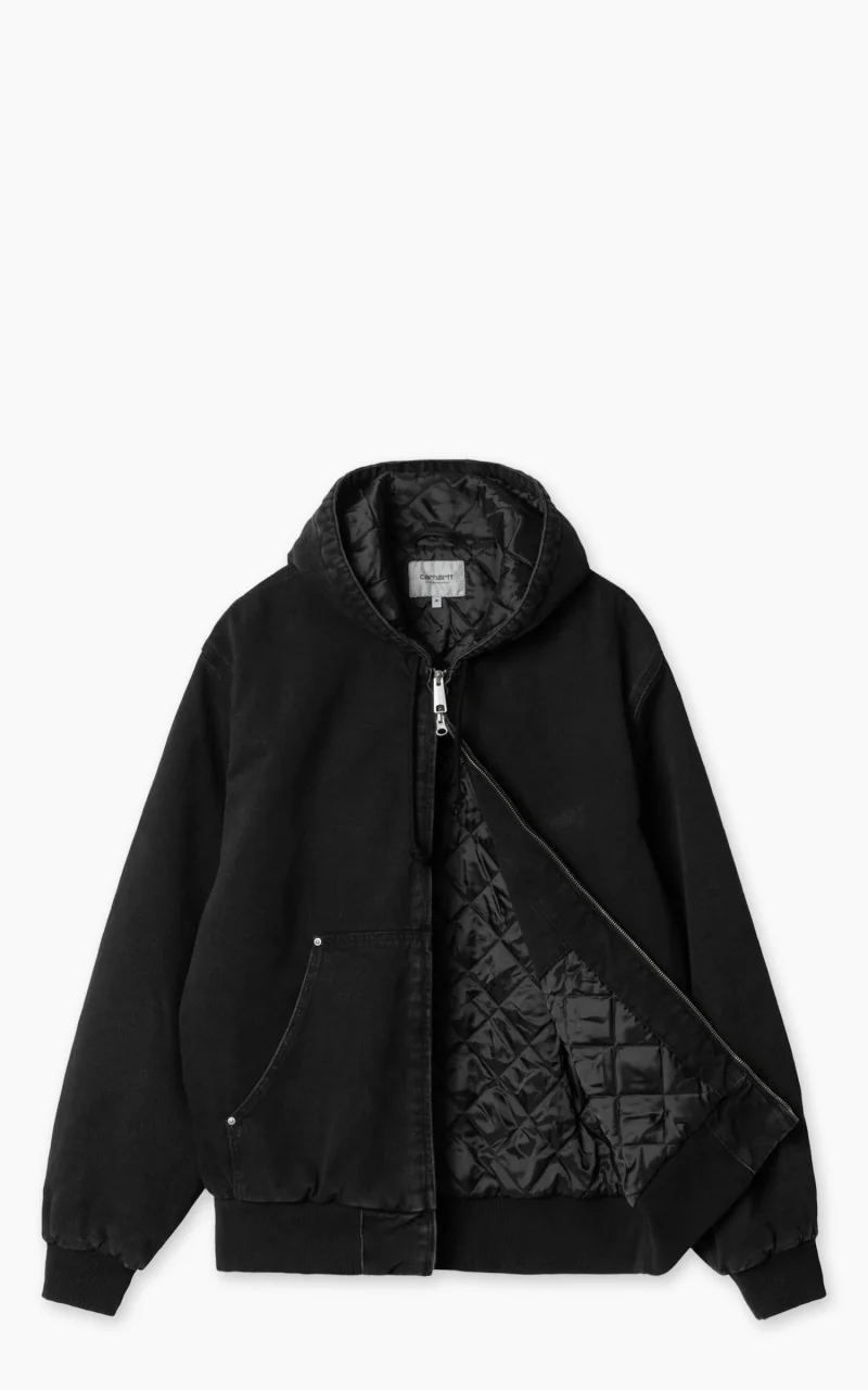 Carhartt WIP OG Active Rivet Jacket Maitland Denim Lined Stone Washed Black - Image 4