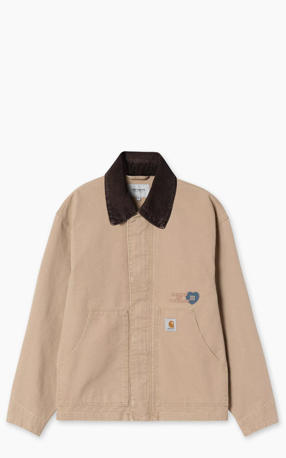 Carhartt WIP OG Arcan Graphic Jacket Dearborn Canvas Heavy Stone Wash Dusty H Brown/Tobacco