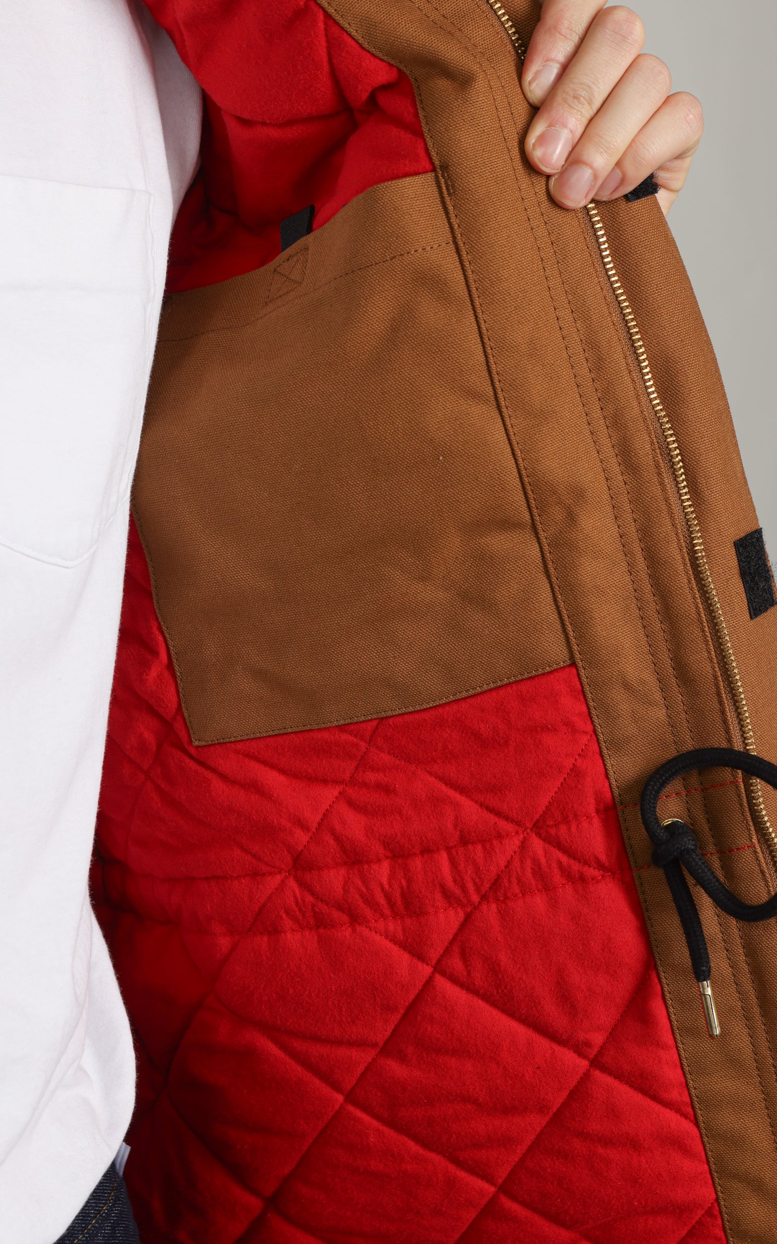 Carhartt WIP OG Arctic Coat Dearborn Canvas Rigid Hamilton Brown/Tobacco - Image 4