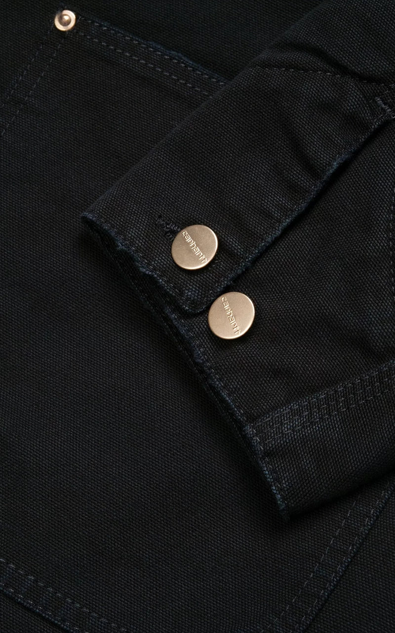 Carhartt WIP OG Chore Coat Aged Canvas Black/Black - Image 10
