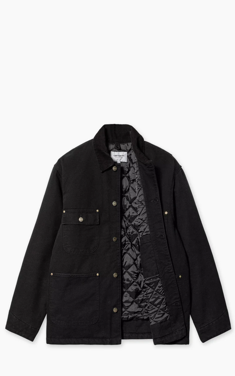 Carhartt WIP OG Chore Coat Aged Canvas Black/Black - Image 3