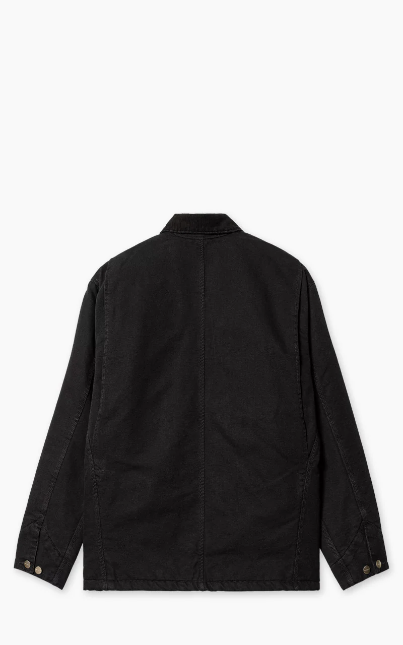 Carhartt WIP OG Chore Coat Aged Canvas Black/Black - Image 7