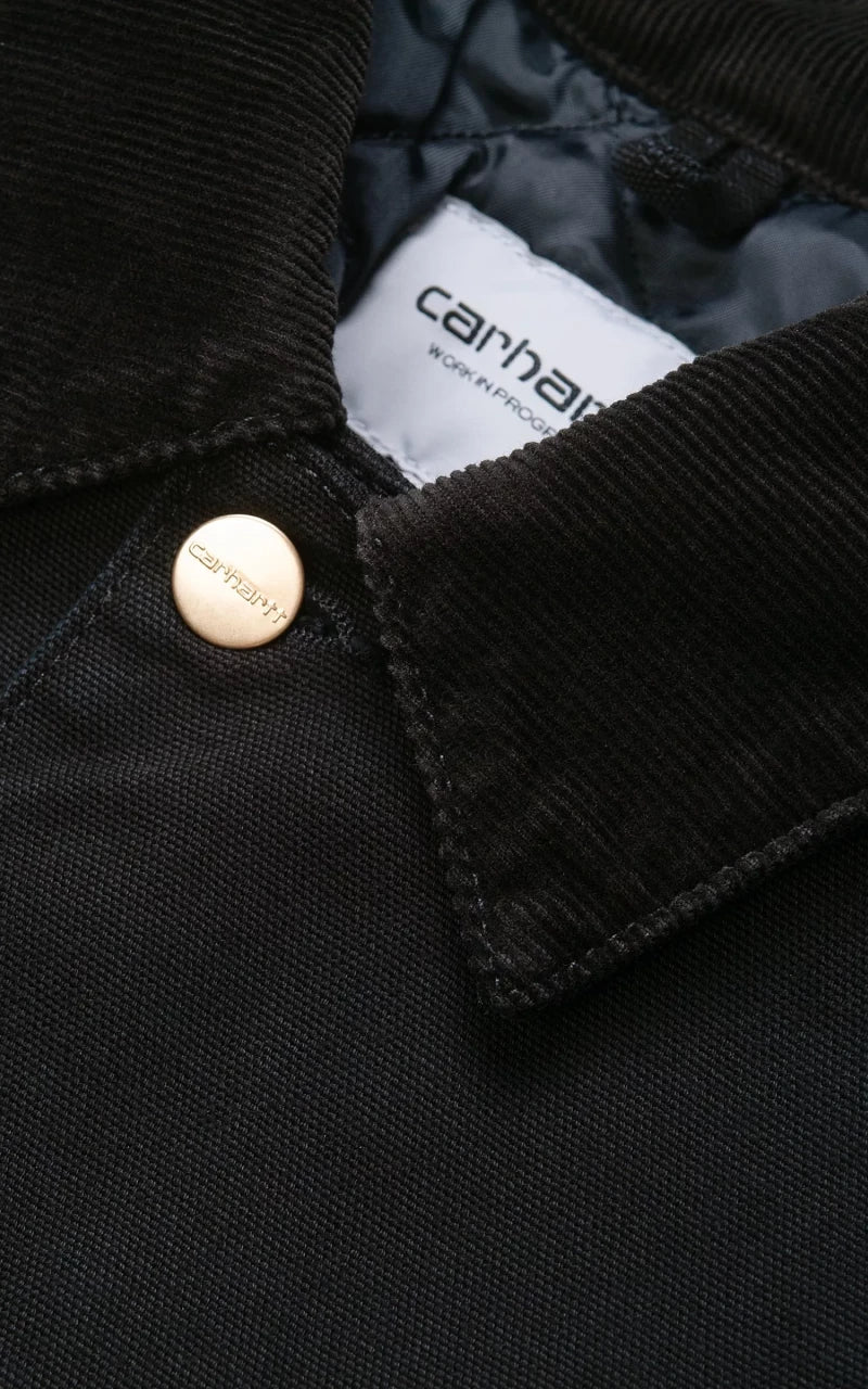Carhartt WIP OG Chore Coat Aged Canvas Black/Black - Image 9