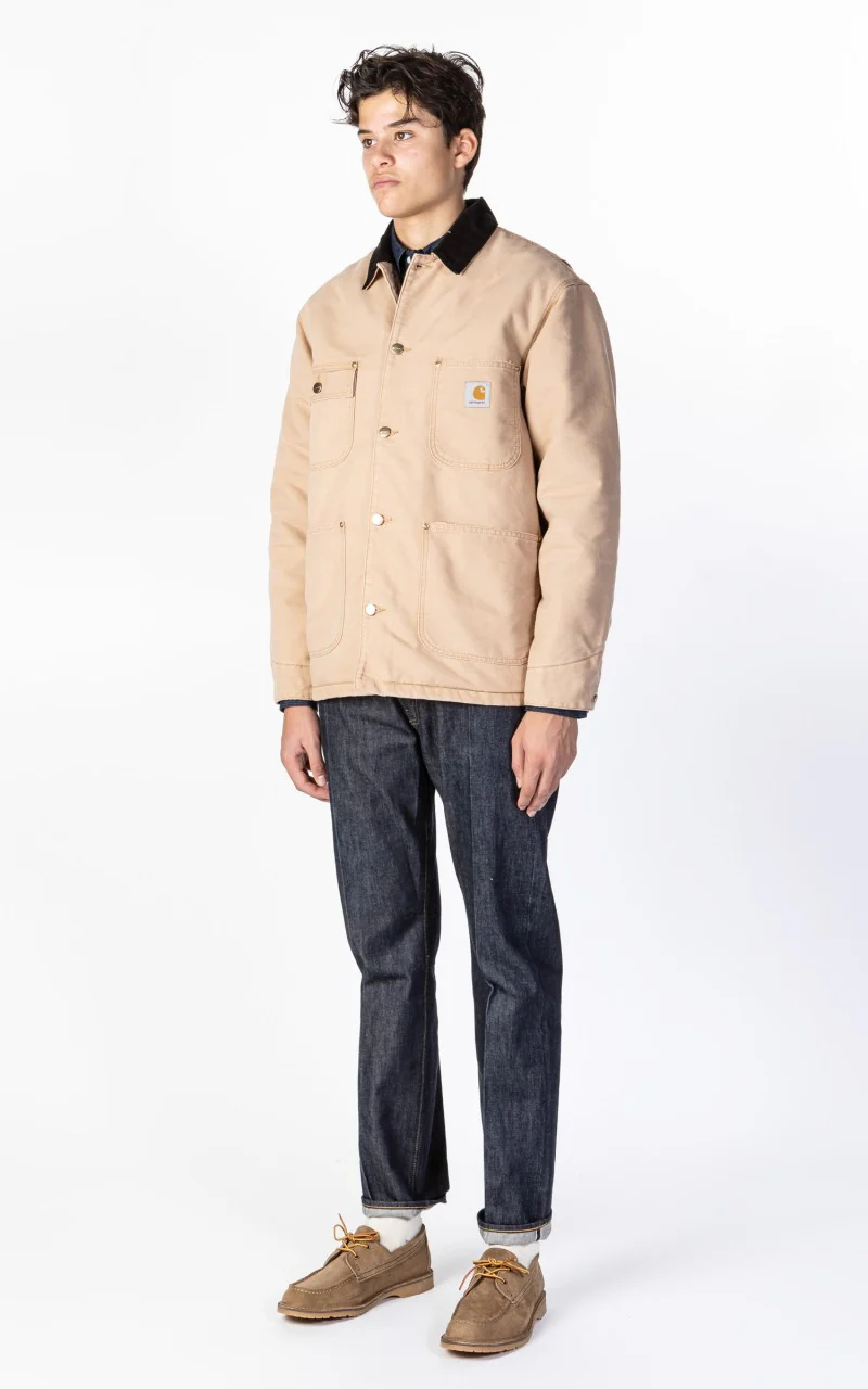 Carhartt WIP OG Chore Coat Aged Canvas Dusty H Brown - Image 4