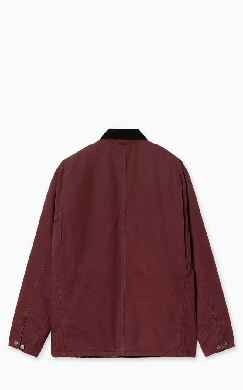Carhartt WIP OG Chore Coat Aged Canvas Malbec/Black - Image 6