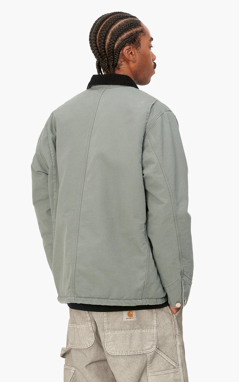 Carhartt WIP OG Chore Coat Aged Canvas Smoke Green - Image 6