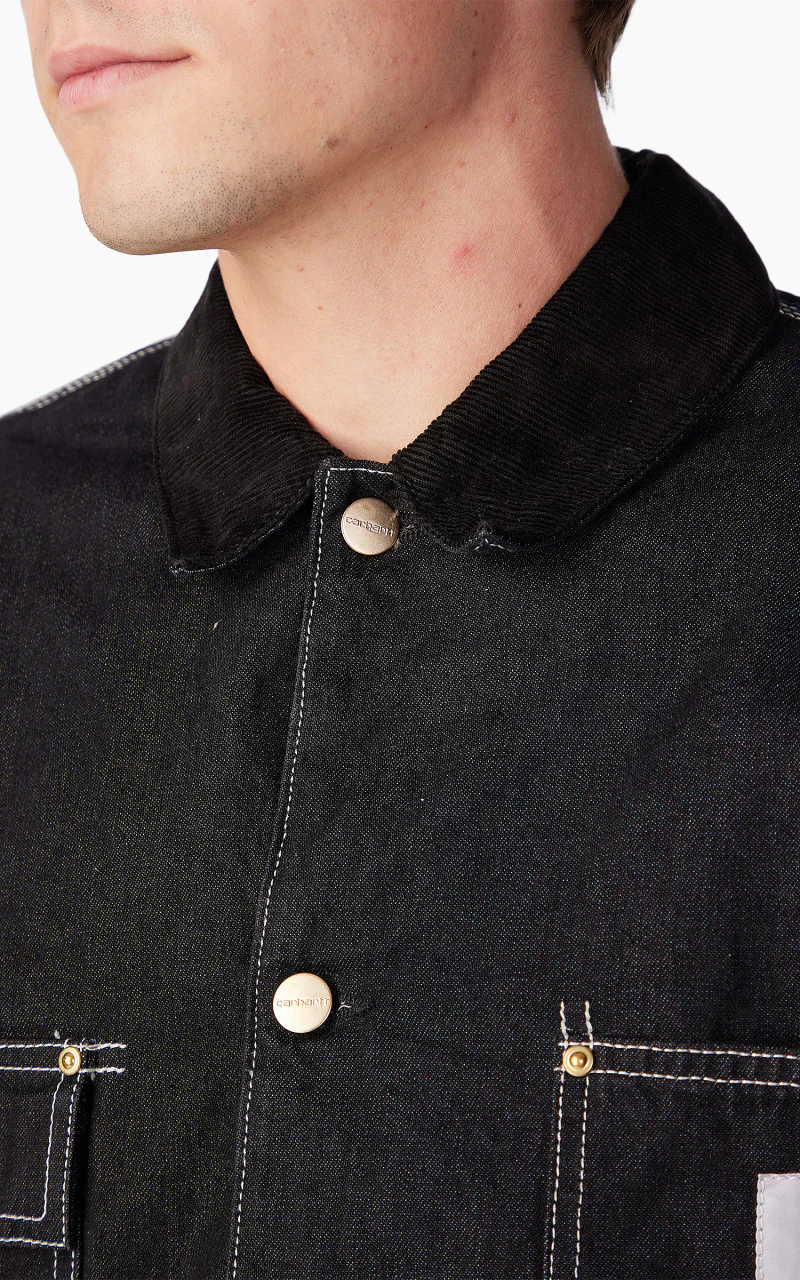 Carhartt WIP OG Chore Coat Black/Black One Wash - Image 3