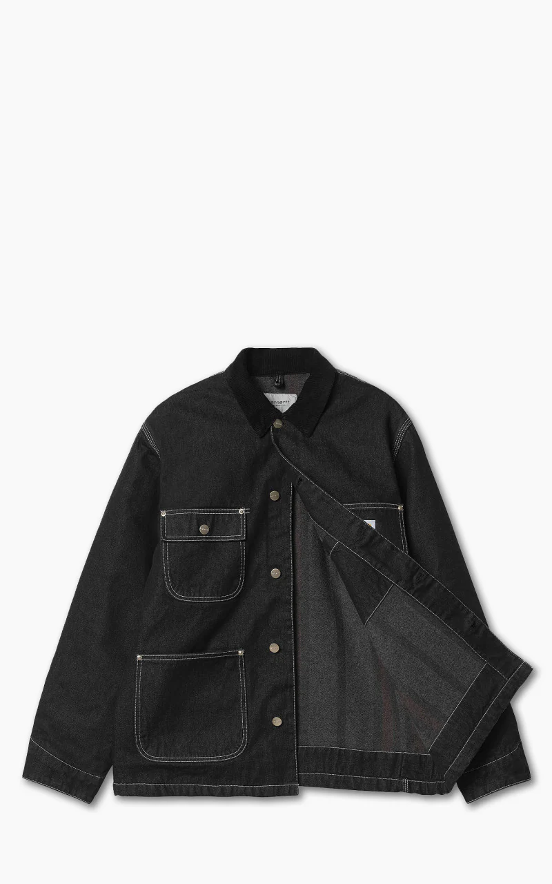 Carhartt WIP OG Chore Coat Black/Black One Wash - Image 4