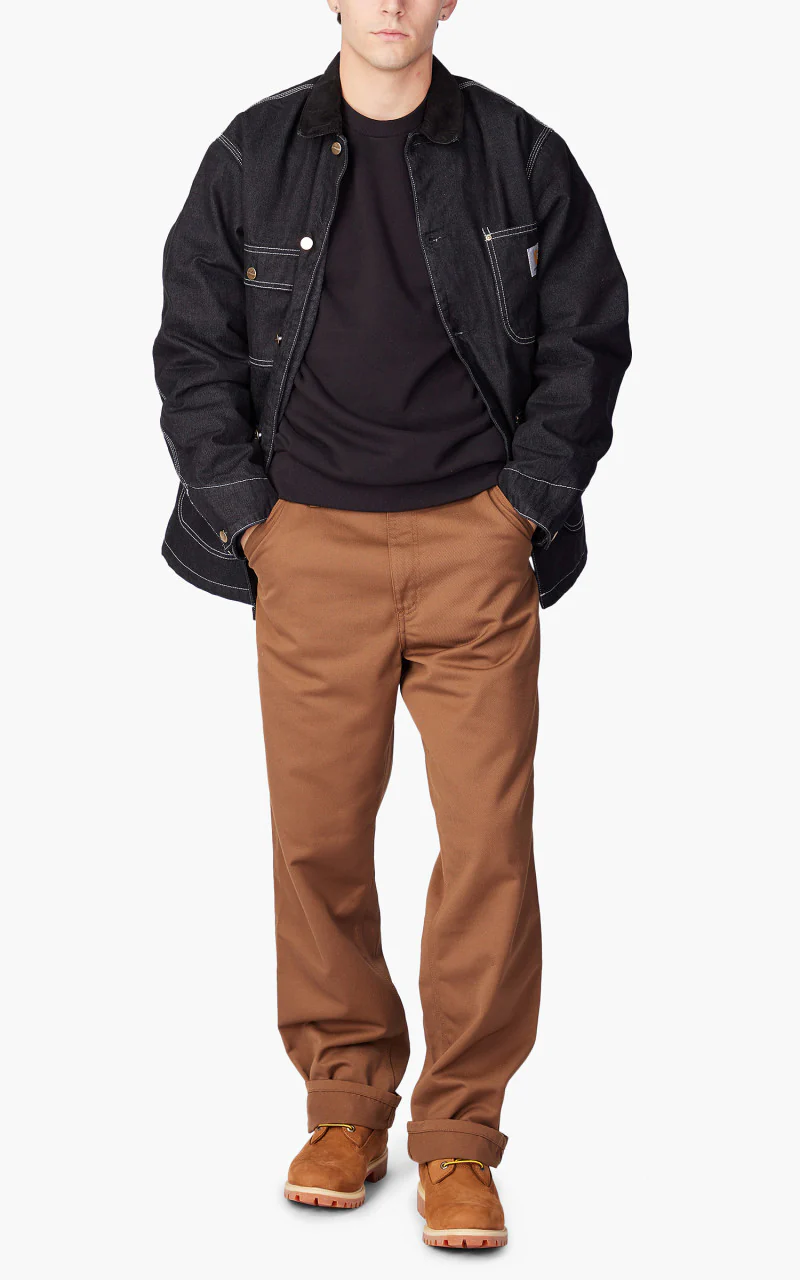 Carhartt WIP OG Chore Coat Black/Black One Wash - Image 5