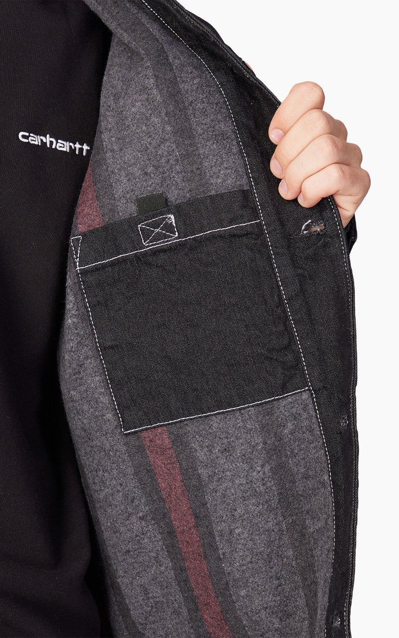 Carhartt WIP OG Chore Coat Black/Black One Wash - Image 6