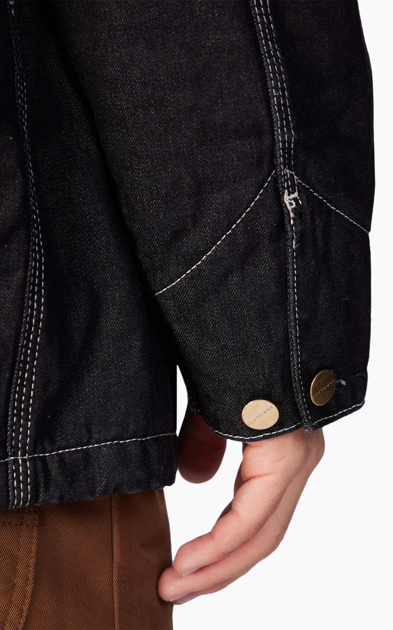 Carhartt WIP OG Chore Coat Black/Black One Wash - Image 7