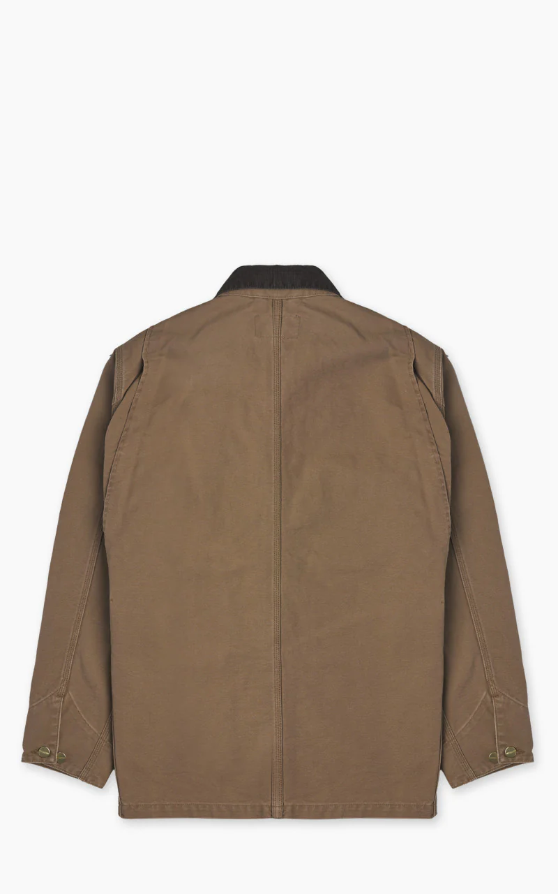 Carhartt WIP OG Chore Coat Dearborn Canvas Aged Hamilton Brown/Tobacco - Image 11