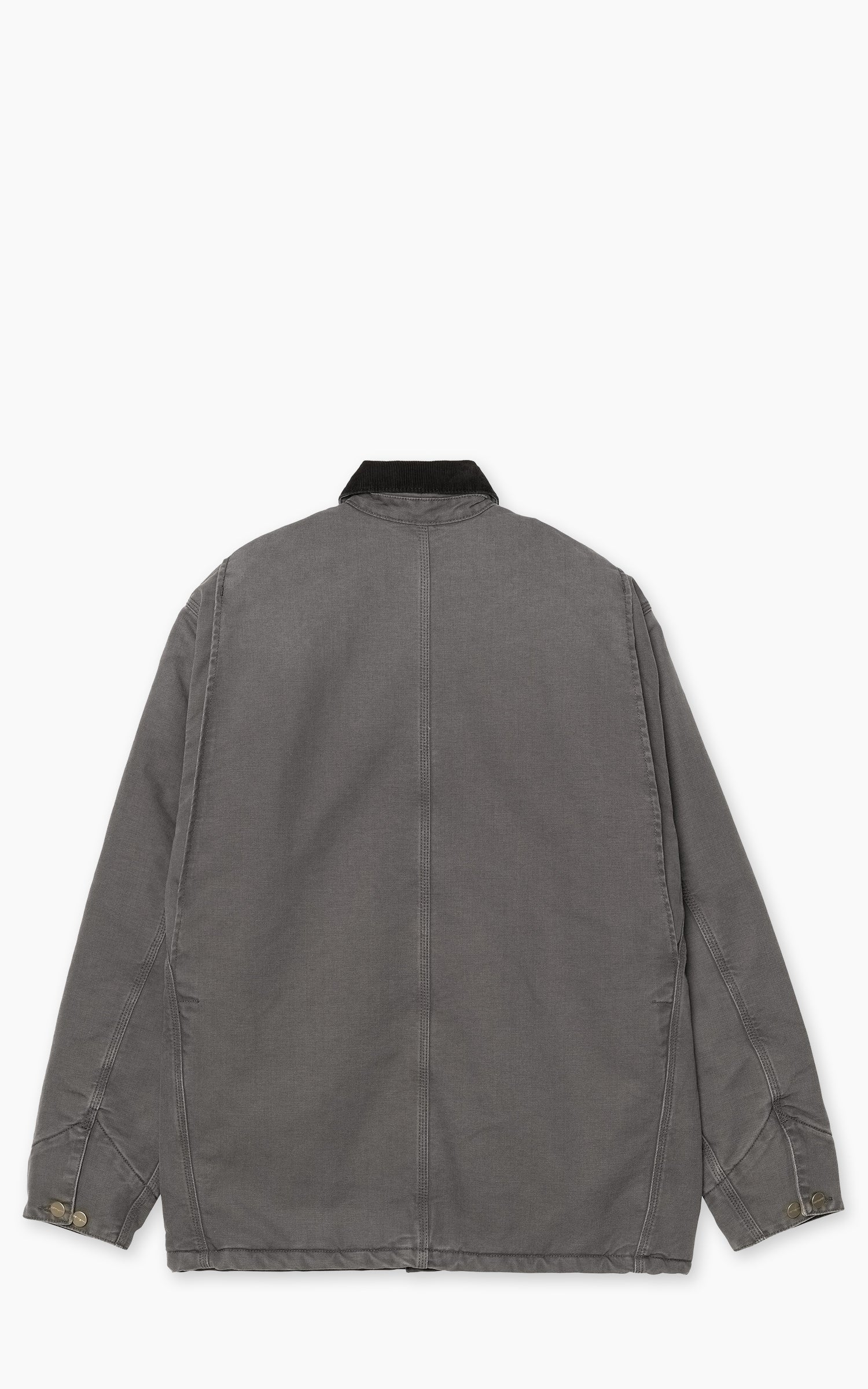 Carhartt WIP OG Chore Coat Dearborn Canvas Stone Wash Graphite/Black - Image 3