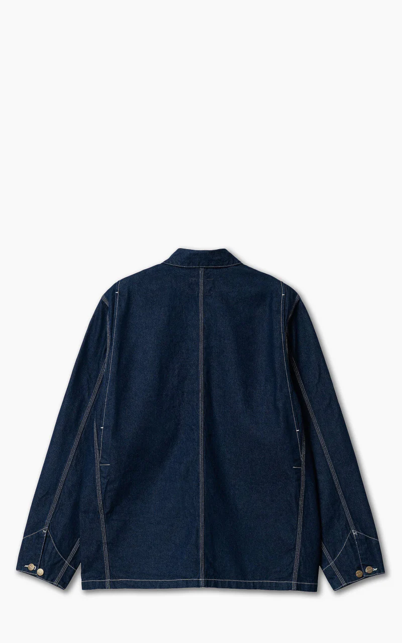 Carhartt WIP OG Chore Coat Norco Denim Blue One Wash - Image 6