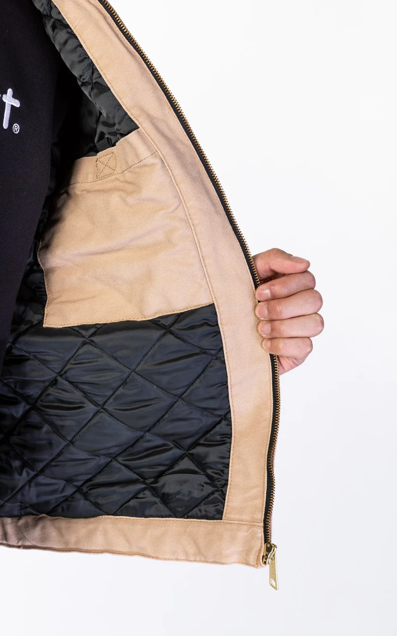 Carhartt WIP OG Detroit Jacket Aged Canvas Dusty Hamilton Brown/Black - Image 10