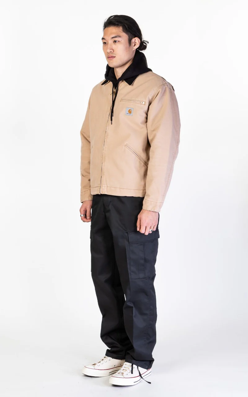 Carhartt WIP OG Detroit Jacket Aged Canvas Dusty Hamilton Brown/Black - Image 5