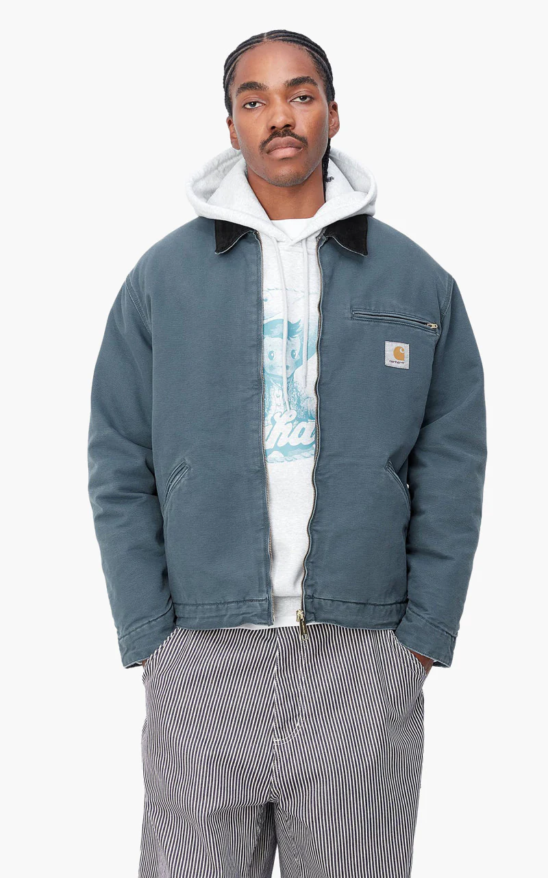 Carhartt WIP OG Detroit Jacket Aged Canvas Ore/Black - Image 2
