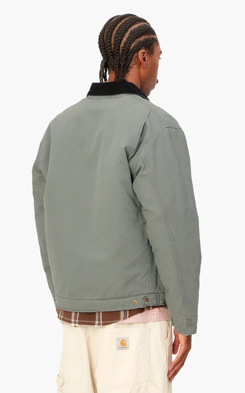 Carhartt WIP OG Detroit Jacket Aged Canvas Smoke Green - Image 6