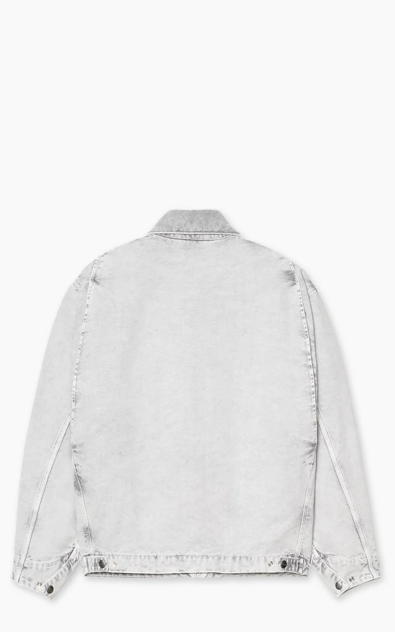 Carhartt WIP OG Detroit Jacket Dearborn Canvas Black/Black Chalk Wash - Image 3
