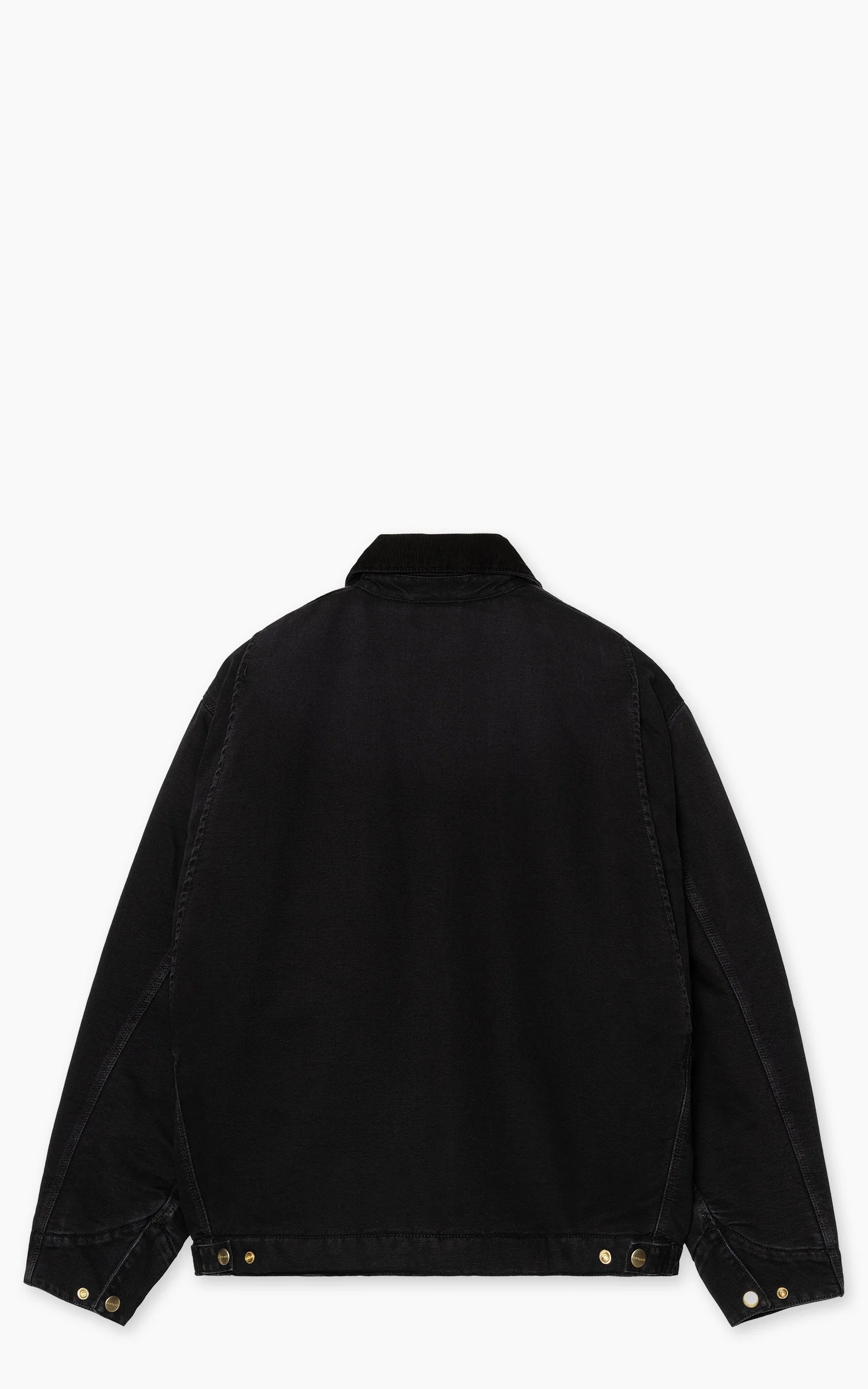 Carhartt WIP OG Detroit Jacket Dearborn Canvas Stone Black/Black - Image 3