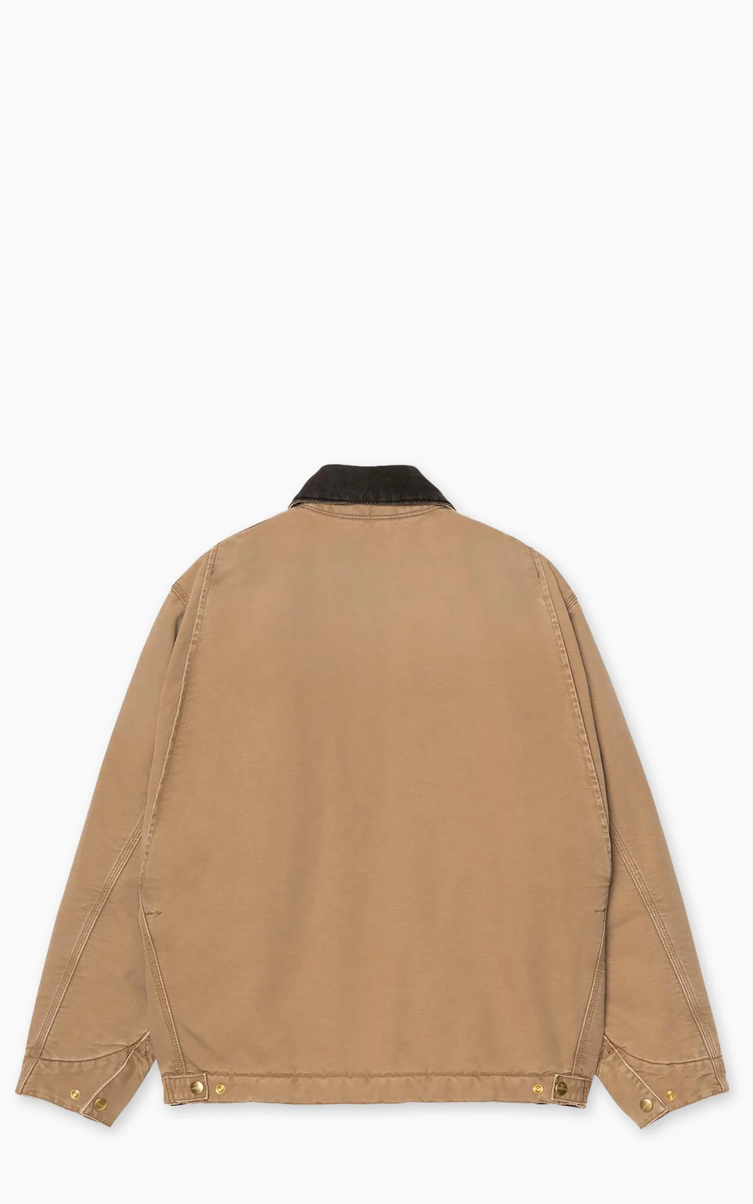 Carhartt WIP OG Detroit Jacket Dearborn Canvas Stone Hamilton Brown/Tobacco - Image 3