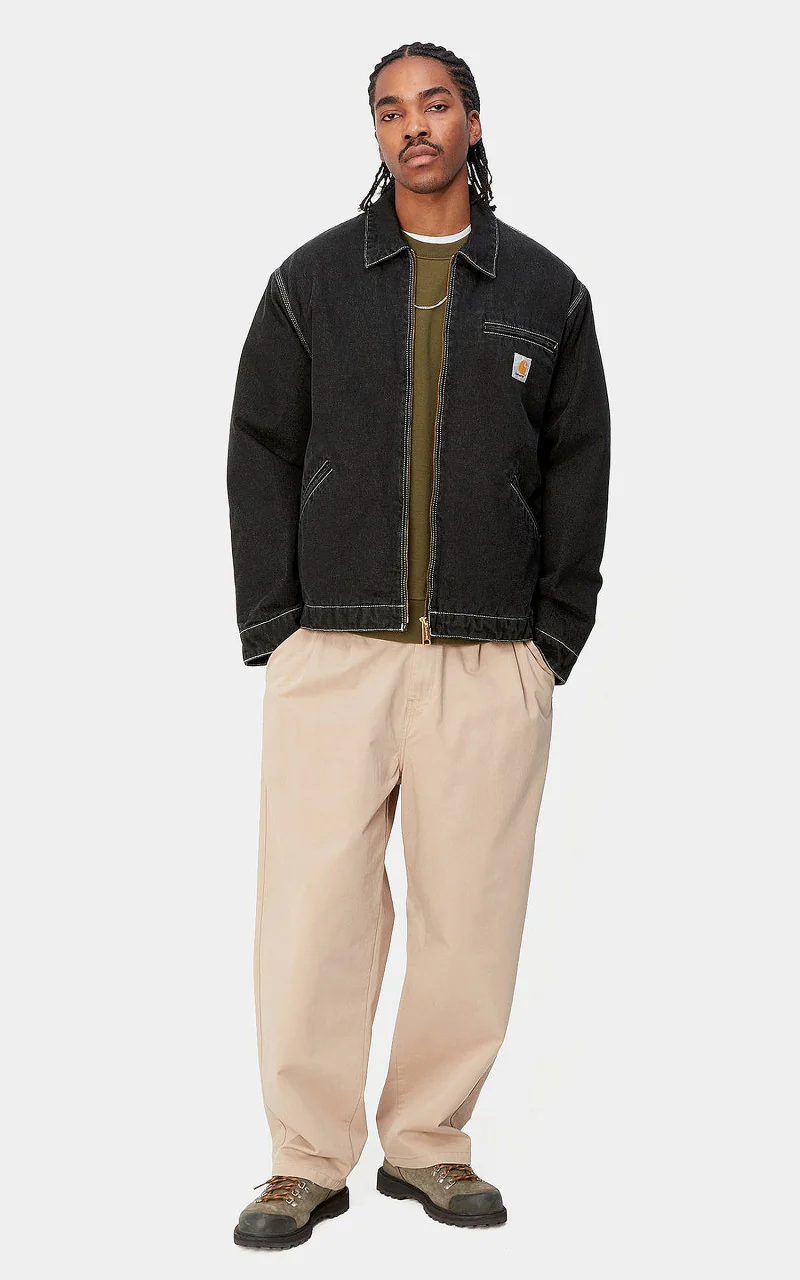 Carhartt WIP OG Detroit Jacket Norco Denim Black Stone Washed - Image 4