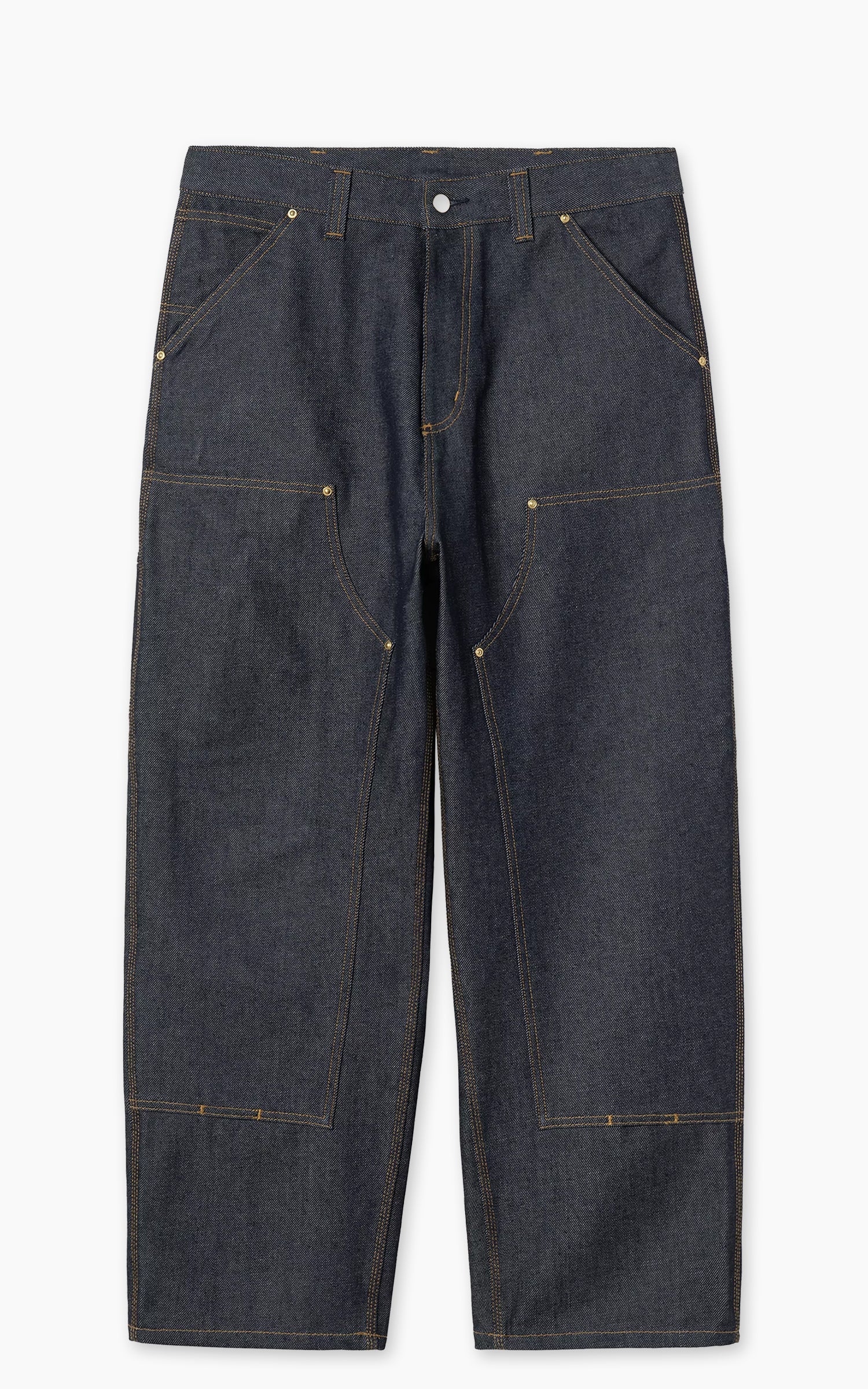 Carhartt WIP OG Double Knee Pant Bradenton Denim Rigid Blue - Image 2