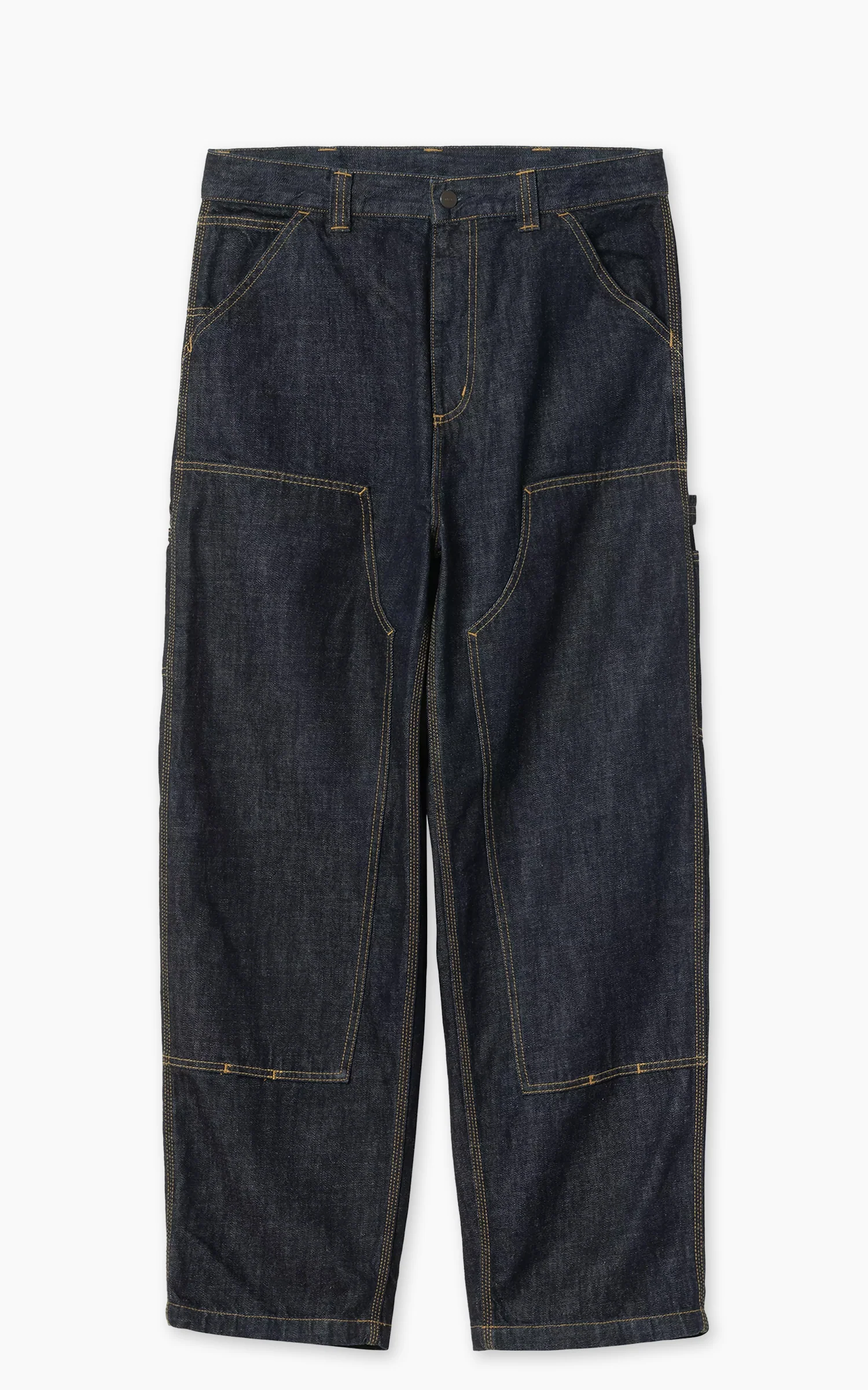Carhartt WIP OG Double Knee Pant Camano Denim Rinsed Blue - Image 2