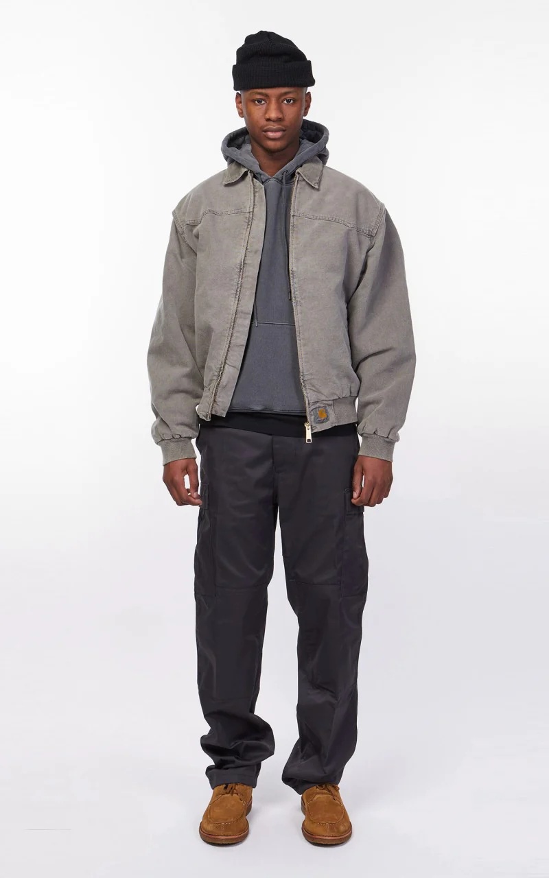 Carhartt WIP OG Santa Fe Jacket Black/Black Faded - Image 2