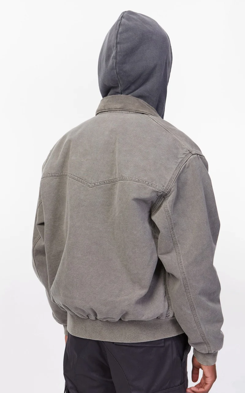 Carhartt WIP OG Santa Fe Jacket Black/Black Faded - Image 7