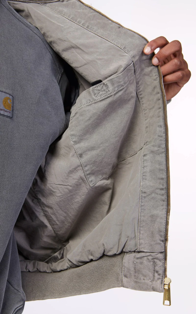 Carhartt WIP OG Santa Fe Jacket Black/Black Faded - Image 9