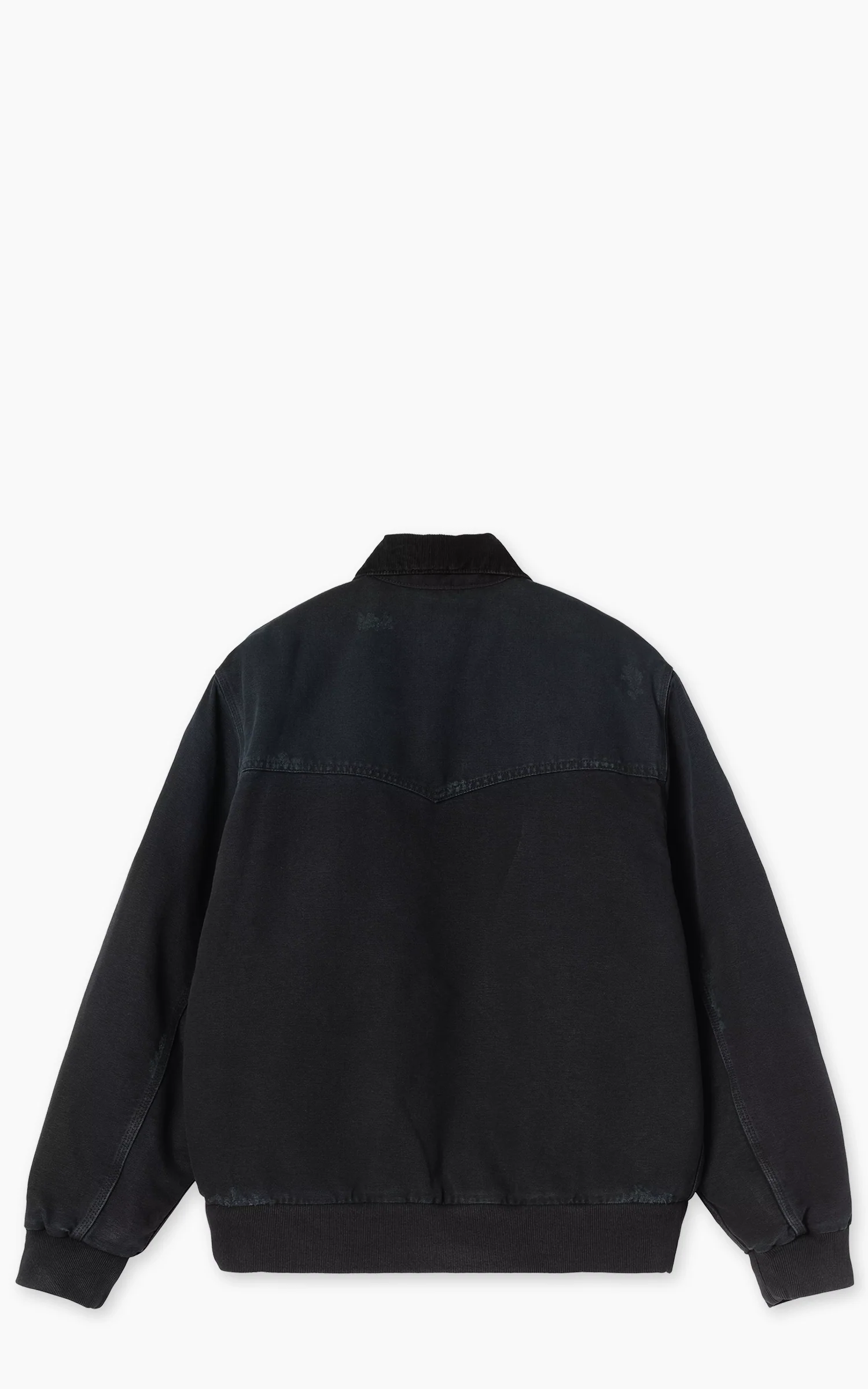 Carhartt WIP OG Santa Fe Jacket Dearborn Canvas Grind Washed Black/Black - Image 3