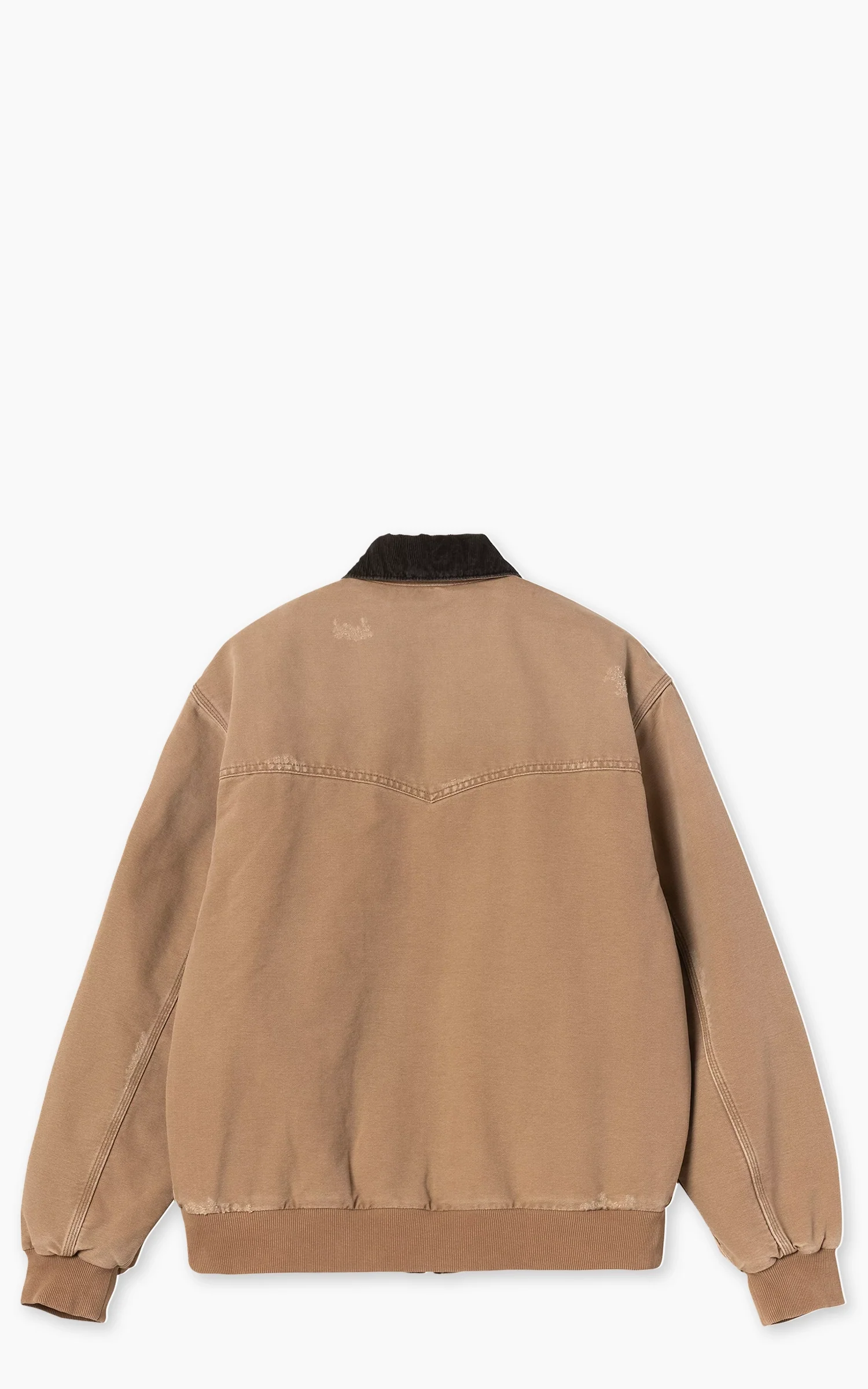 Carhartt WIP OG Santa Fe Jacket Dearborn Canvas Grind Washed Hamilton Brown/Tobacco - Image 3