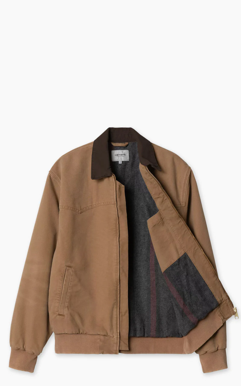 Carhartt WIP OG Santa Fe Jacket Dearborn Canvas Hamilton Brown/Tobacco - Image 2