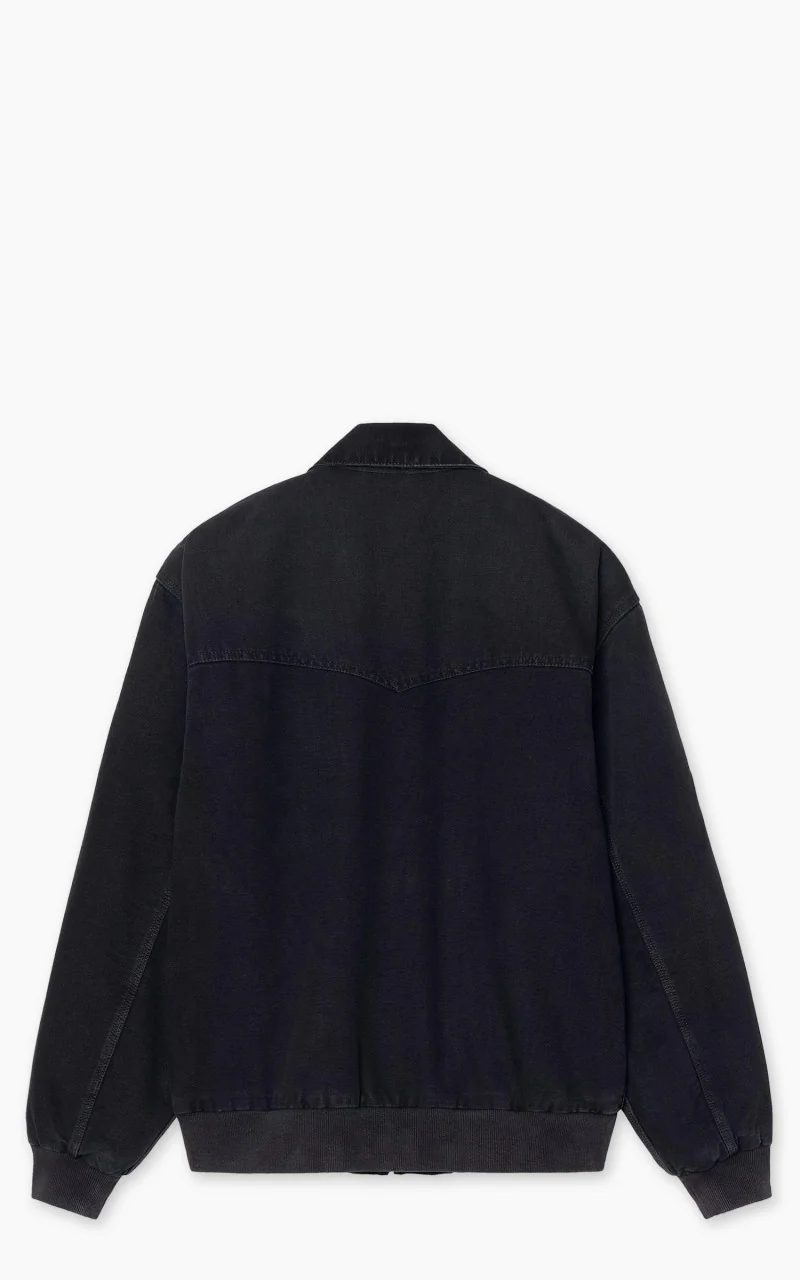 Carhartt WIP OG Santa Fe Jacket Dearborn Canvas Stone Black/Black - Image 3