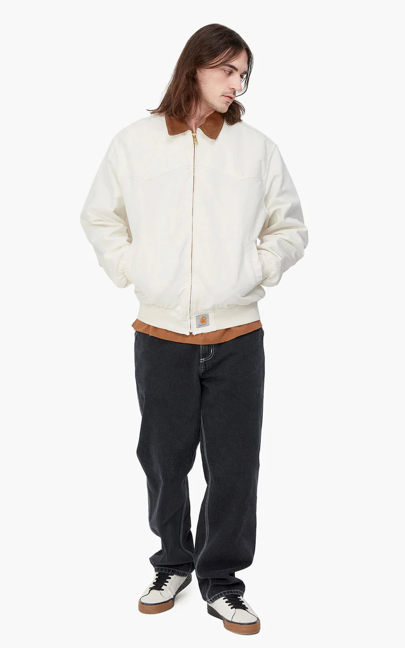 Carhartt WIP OG Santa Fe Jacket Wax/Hamilton Brown Stone - Image 5