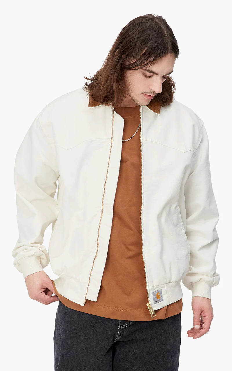 Carhartt WIP OG Santa Fe Jacket Wax/Hamilton Brown Stone - Image 6
