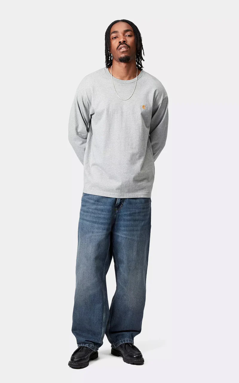 Carhartt WIP OG Single Knee Pant Camano Denim Blue Dark Used Wash - Image 2