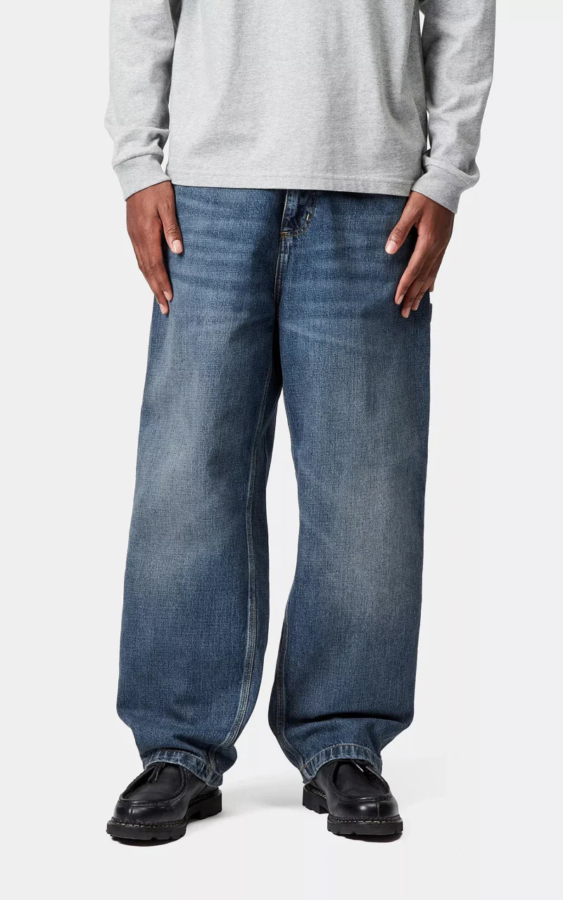 Carhartt WIP OG Single Knee Pant Camano Denim Blue Dark Used Wash - Image 5