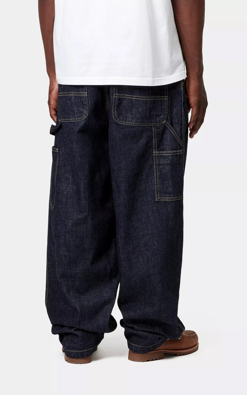 Carhartt WIP OG Single Knee Pant Camano Denim Blue Rinsed - Image 6