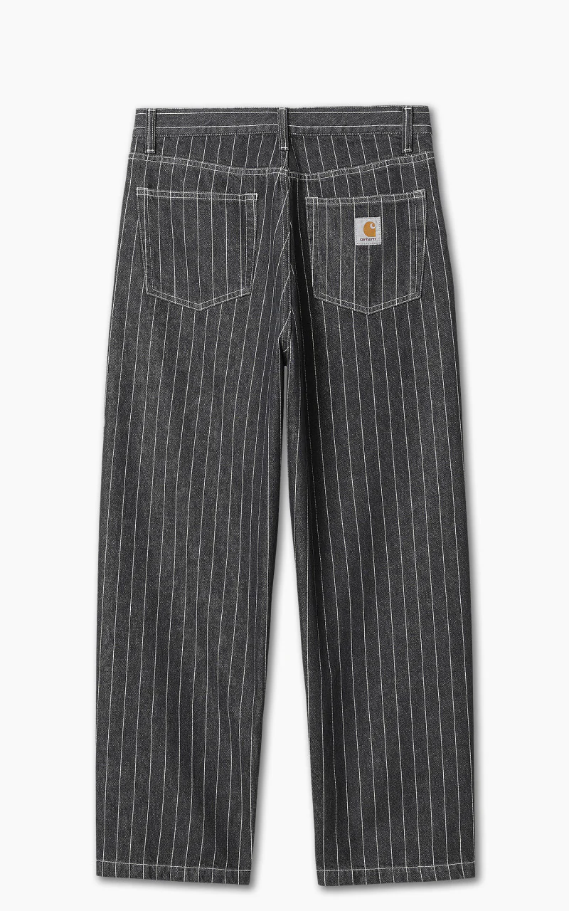 Carhartt WIP Orlean Pant Orlean Stripe Black/White Stone Washed - Image 3
