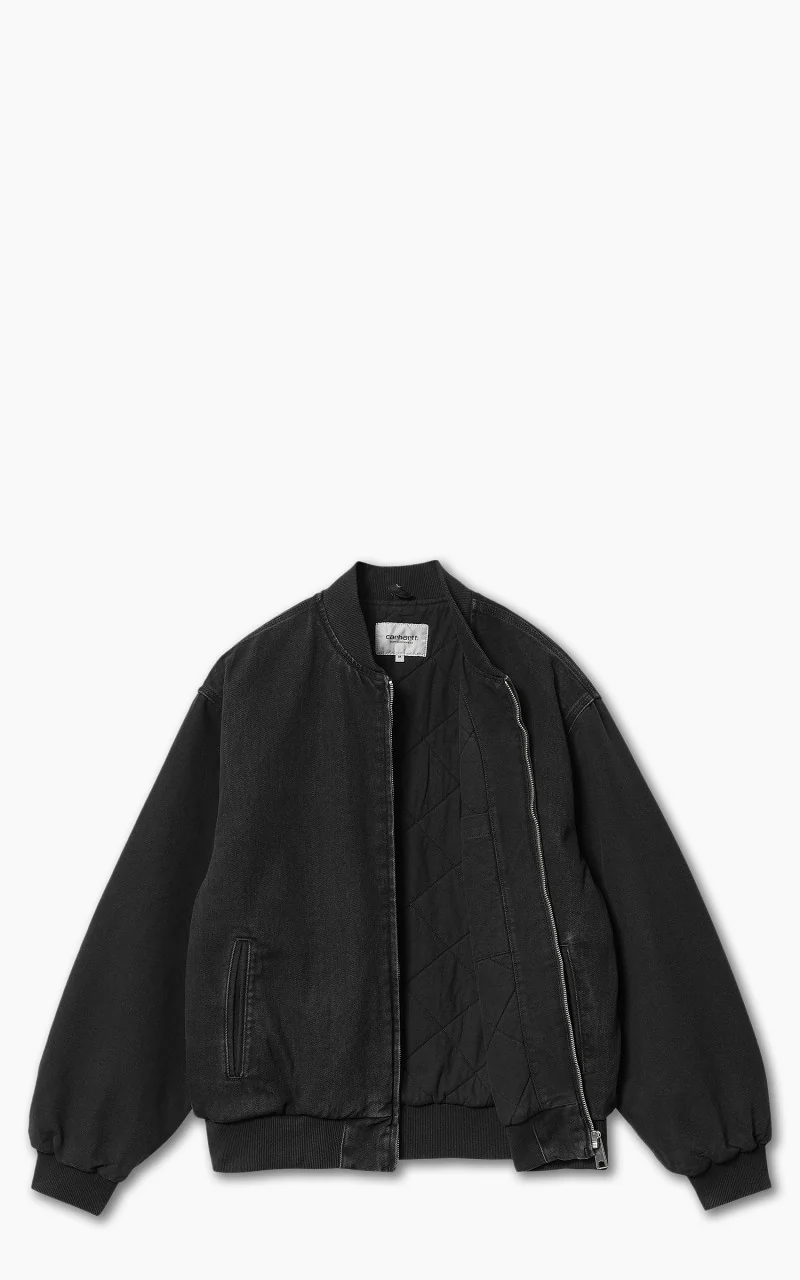 Carhartt WIP Paxon Bomber Maitland Denim Black/Black Stone Washed - Image 3
