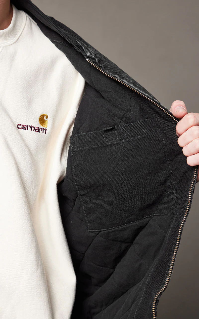 Carhartt WIP Paxon Bomber Maitland Denim Black/Black Stone Washed - Image 8