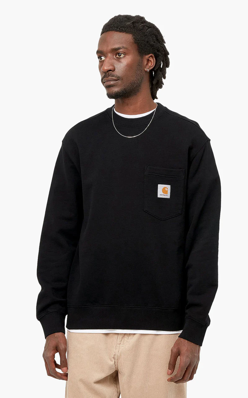 Carhartt WIP Pocket Sweat Black - Image 3