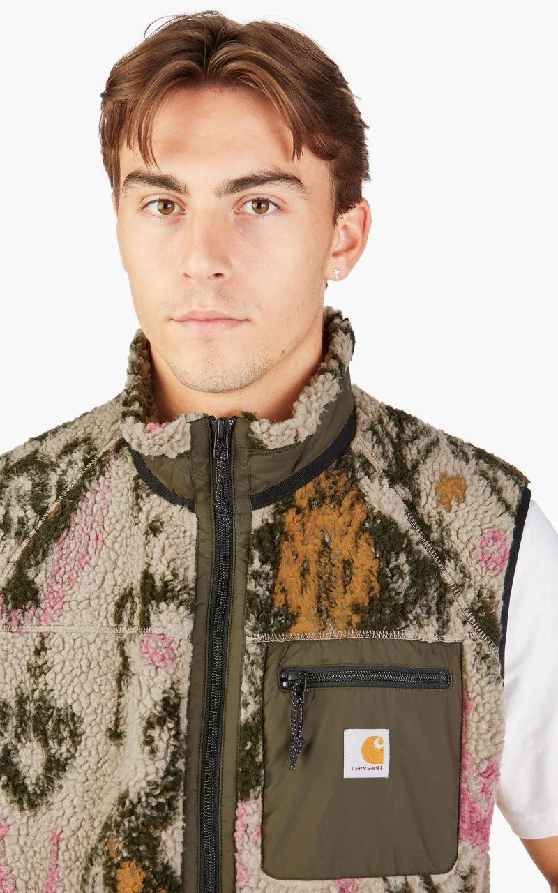 Carhartt WIP Prentis Vest Liner Baru Jacquard Wall/Cypress - Image 4