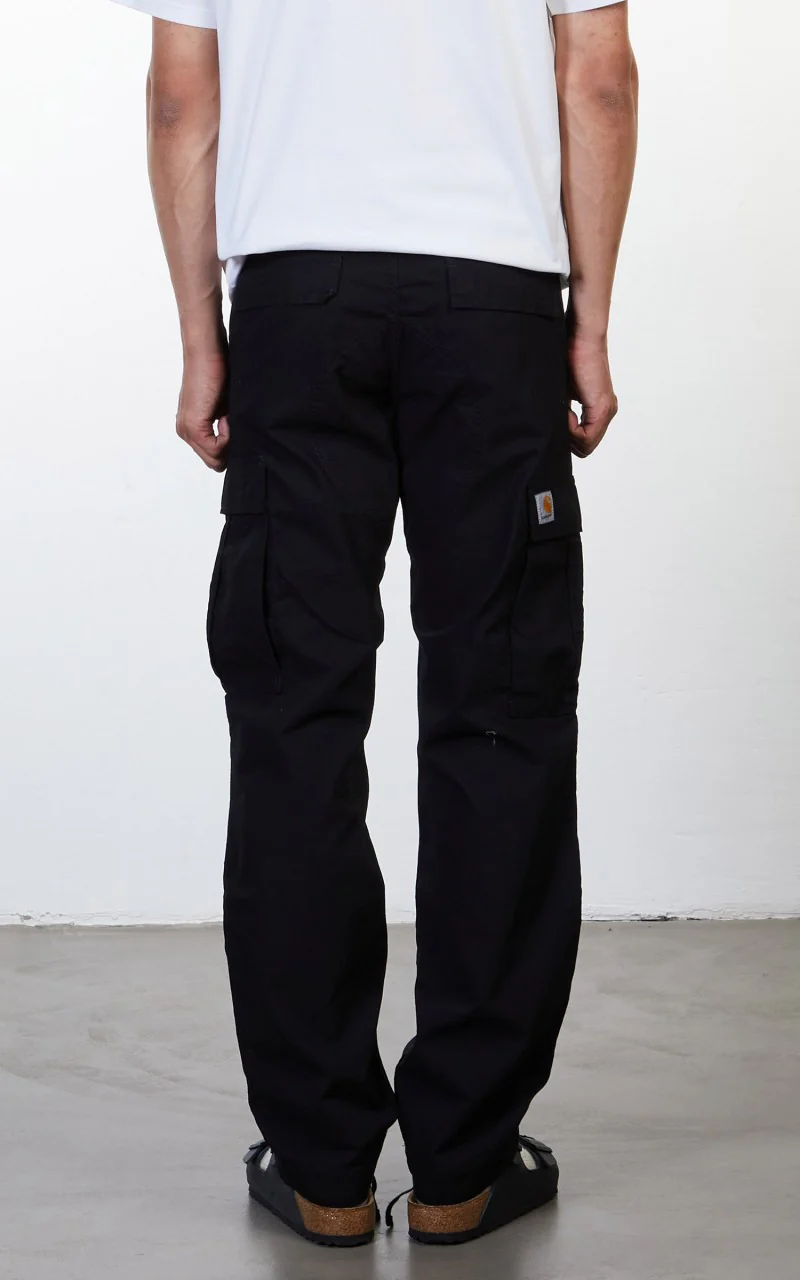 Carhartt WIP Regular Cargo Pant Black Rinsed - Image 6